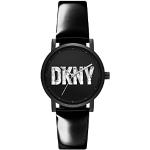 Relojes negros de pulsera impermeables Cuarzo DKNY para mujer 