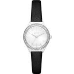 Relojes negros de acero inoxidable de pulsera impermeables Cuarzo DKNY para mujer 