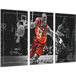 DKORARTE Cuadro Moderno Fotografico Baloncesto, NBA, Deportes, West Kobe Bryant, Negro y Rojo, Mamba, 97 x 62 cm, ref. 27377