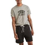 Camisetas grises de manga corta tallas grandes con logo Dockers con trenzado talla XXL para hombre 