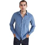 Camisas azules rebajadas informales Dockers talla S para hombre 