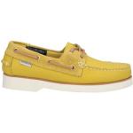 Zapatos Náuticos amarillos de ante con tacón cuadrado DOCKSTEPS talla 37 para mujer 
