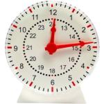 DOHE Educa-Reloj Aprendizaje Niños Horas y Minutos, Color Blanco, 12x10,9x3,3 cm (01022)