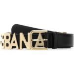 Cinturones negros de cuero de cuero  rebajados largo 75 Dolce & Gabbana talla L para mujer 