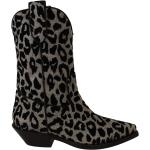 Botas negras de cuero de piel  rebajadas leopardo Dolce & Gabbana talla 37,5 para mujer 