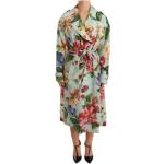 Gabardinas multicolor de organza rebajadas floreadas Dolce & Gabbana con motivo de flores para mujer 