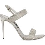 Dolce & Gabbana, High Heel Sandals Gray, Mujer, Talla: 41 EU
