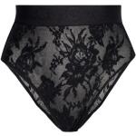 Bragas negras de algodón rebajadas de encaje Dolce & Gabbana talla S para mujer 