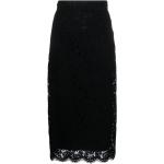 Faldas tubo negras rebajadas de encaje Dolce & Gabbana talla XS para mujer 