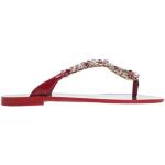 Sandalias de goma de cuero Dolce & Gabbana talla 37 para mujer 