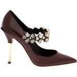 Zapatos rojos de cuero de tacón rebajados con tacón más de 9cm Dolce & Gabbana talla 35 para mujer 