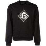 Ropa negra de algodón de invierno  cuello redondo color block con logo Dolce & Gabbana talla XS para hombre 