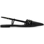 Sandalias negras de cuero de tiras rebajadas con tacón hasta 3cm Dolce & Gabbana talla 38 para mujer 