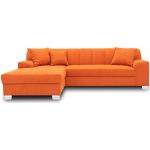 Sofás cama naranja modernos acolchados 