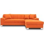 Sofás cama naranja modernos acolchados 