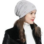 Gorros grises de invierno DonDon con lentejuelas Talla Única para mujer 
