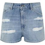 Shorts vaqueros azules de algodón de verano con logo DONDUP para mujer 