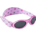 Dooky 110615 BabyBanz Pink Star Gafas de sol para niñas y niños (aptas para bebés de 0 a 2 años, 100% protección UV-A y UV-B, lentes inastillables, correa de neopreno ajustable), rosa