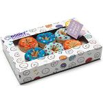 Dooky Calcetines de bebé Donut en caja de regalo (3 pares de calcetines infantiles con diseño de rosquilla, material cómodo y suave, talla: 0-9 meses), Multicolor