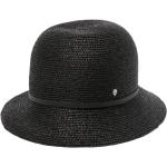 Sombreros negros de rafia con logo con trenzado Talla Única para mujer 
