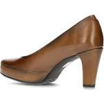 Zapatos marrones de cuero de tacón Dorking talla 35 para mujer 