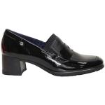 Zapatos negros de piel de tacón con tacón de cuña de punta redonda Dorking talla 40 para mujer 