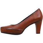 Zapatos marrones de cuero de tacón con cordones Dorking talla 39 para mujer 