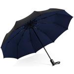 DORRISO Vogue Automático Plegable Paraguas Mujer Hombres Portátil Viajar Paraguas Antiviento Impermeable Unisexo Paraguas Azul