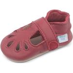Sandalias rojas de ante de cuero talla 23 para bebé 