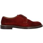 Zapatos rojos de ante con puntera redonda formales Doucal´s talla 40,5 para hombre 