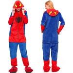 Disfraces rojos de franela de superhéroe rebajados Spiderman de invierno talla XL para mujer 
