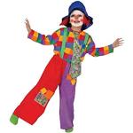 Disfraces multicolor de poliester de payaso infantiles para niño 