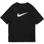 Camisetas deportivas negras de poliester manga corta transpirables de punto Nike Dri-Fit talla 5XL para mujer 