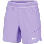 Pantalones cortos deportivos lila de poliester con logo Nike Dri-Fit talla XL de materiales sostenibles para hombre 