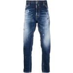 Jeans azules de poliester de corte recto rebajados Clásico Dsquared2 rotos para hombre 