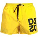 Bañadores boxer amarillos de poliamida Dsquared2 talla XS para hombre 