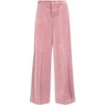 Pantalones rosas de terciopelo de tiro bajo rebajados Dsquared2 talla XS para mujer 