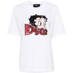 Camisetas blancas rebajadas Betty Boop Pin Up Dsquared2 talla S para mujer 