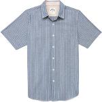 Camisas oxford azul marino de algodón manga corta marineras con rayas talla M para hombre 