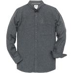 Camisas grises de algodón de manga larga de otoño tallas grandes manga larga informales talla 4XL para hombre 