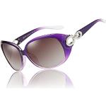DUCO Gafas de sol Ladies Classic Star Polarizadas 100% Protección UV 1220 (Morado)
