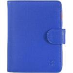 Billetera azules de cuero con protección RFID DUDU para mujer 