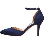 Zapatos azul marino de novia Novia de punta puntiaguda talla 39 para mujer 