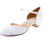 Zapatos blancos de novia Novia de encaje talla 38 para mujer 