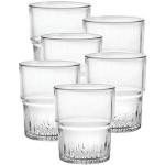 Vasos transparentes de vidrio de whisky de 160 ml aptos para lavavajillas Duralex en pack de 6 piezas 