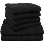 Juegos de toallas negros de algodón Dyckhoff en pack de 6 piezas 