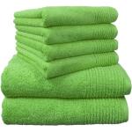 Juegos de toallas verdes de algodón Dyckhoff 70x140 en pack de 6 piezas 