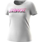 Camisetas grises de algodón de algodón  rebajadas Dynafit talla XS para mujer 