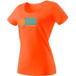 Camisetas naranja de algodón de algodón  rebajadas Dynafit talla M para mujer 