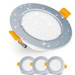 E EMOS Exclusive Focos LED Interior Techo 5W, 370lm | Ojos de Buey LED para  Techo luz blanca cálida 3000k | Juego de 3 focos empotrables LED para baño